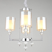 Люстра Omnilux Malito OML-79903-04 цвет плафона/подвески Белый, Прозрачный, цвет арматуры Прозрачный, Хром-3