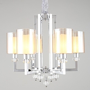 Люстра Omnilux Malito OML-79903-06 цвет плафона/подвески Белый, Прозрачный, цвет арматуры Прозрачный, Хром-1