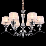 Люстра Omnilux Arosio OML-88403-06 цвет плафона/подвески Белый, цвет арматуры Хром-1