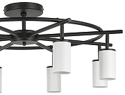 Люстра на штанге Lightstar Rullo LR718368 цвет плафона/подвески Белый, цвет арматуры Черный-2