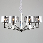 Люстра Omnilux Lizzano OML-88903-08 цвет плафона/подвески Светло-серый, цвет арматуры Хром