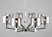 Люстра Omnilux Lizzano OML-88903-08 цвет плафона/подвески Светло-серый, цвет арматуры Хром-1