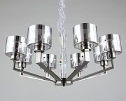 Люстра Omnilux Lizzano OML-88903-08 цвет плафона/подвески Светло-серый, цвет арматуры Хром-2