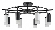 Люстра на штанге Lightstar Rullo LR7183743641 цвет плафона/подвески Белый, Черный, цвет арматуры Черный