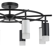 Люстра на штанге Lightstar Rullo LR7183743641 цвет плафона/подвески Белый, Черный, цвет арматуры Черный-2