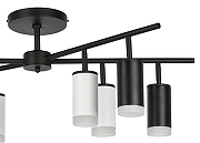 Люстра на штанге Lightstar Rullo LR7283743640 цвет плафона/подвески Белый, Черный, цвет арматуры Черный-2