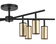 Люстра на штанге Lightstar Rullo LR728408 цвет плафона/подвески Золото, цвет арматуры Черный-2