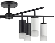 Люстра на штанге Lightstar Rullo LR7283643741 цвет плафона/подвески Белый, Черный, цвет арматуры Черный-2