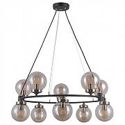 Люстра Omnilux Sorrento OML-94003-10 цвет плафона/подвески Светло-серый, цвет арматуры Черный-1