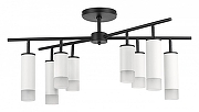 Люстра на штанге Lightstar Rullo LR7283648641 цвет плафона/подвески Белый, цвет арматуры Черный