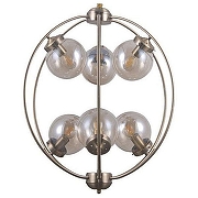 Люстра Omnilux Serrano OML-94513-06 цвет плафона/подвески Оранжевый, цвет арматуры Бронза