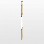 Люстра Lussole Bend LSP-7072 цвет плафона/подвески Белый, цвет арматуры Золото