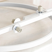 Люстра на штанге Lussole Beaumont LSP-7074 цвет белый-1