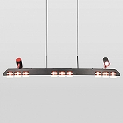 Люстра Lussole Gilbert LSP-7173 цвет плафона/подвески Белый, цвет арматуры Медь, Черный