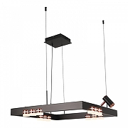 Люстра Lussole Gilbert LSP-7174 цвет плафона/подвески Белый, цвет арматуры Медь, Черный-1