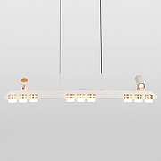 Люстра Lussole Gilbert LSP-7175 цвет плафона/подвески Белый, цвет арматуры Белый