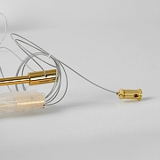 Люстра Lussole Cayuga LSP-7178 цвет плафона/подвески Белый, цвет арматуры Золото-3