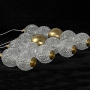 Люстра Lussole Cayuga LSP-7183 цвет плафона/подвески Прозрачный, цвет арматуры Бронза-1