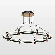 Люстра Lussole Taylor LSP-7211 цвет плафона/подвески Белый, Медь, Черный, цвет арматуры Черный-1