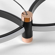 Люстра Lussole Taylor LSP-7211 цвет плафона/подвески Белый, Медь, Черный, цвет арматуры Черный-4