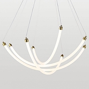 Люстра Lussole Bartow LSP-7247 цвет плафона/подвески Белый, цвет арматуры Золото