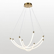 Люстра Lussole Bartow LSP-7247 цвет плафона/подвески Белый, цвет арматуры Золото-1