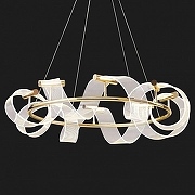 Люстра Lussole Knox LSP-7415 цвет плафона/подвески Прозрачный, цвет арматуры Золото