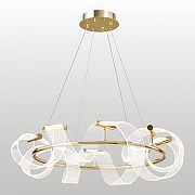 Люстра Lussole Knox LSP-7415 цвет плафона/подвески Прозрачный, цвет арматуры Золото-1