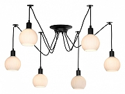 Люстра Lussole Shirley LSP-8439 цвет плафона/подвески Белый, цвет арматуры Черный