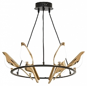 Люстра Lussole Jasper LSP-8641 цвет плафона/подвески Белый, Золото, цвет арматуры Черный-2
