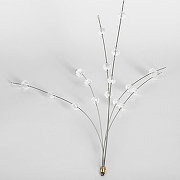 Люстра Lussole Davie LSP-8782 цвет плафона/подвески Прозрачный, цвет арматуры Золото-1