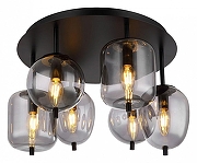 Люстра Lussole Brockton LSP-8731 цвет плафона/подвески Серый, цвет арматуры Черный