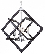 Люстра Lussole Carrollton LSP-8733 цвет плафона/подвески Коричневый, цвет арматуры Хром