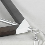 Люстра Lussole Carrollton LSP-8733 цвет плафона/подвески Коричневый, цвет арматуры Хром-5