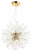 Люстра Lussole Davie LSP-8777 цвет плафона/подвески Прозрачный, цвет арматуры Золото-1