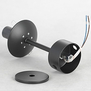 Люстра на штанге Lussole Fishers LSP-8798 цвет черный-2