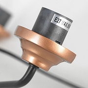 Люстра Lussole Fishers LSP-8800 цвет плафона/подвески Оранжевый, цвет арматуры Бронза, Черный-3