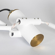 Люстра на штанге Lussole Gilbert LSP-8827 цвет белый-3