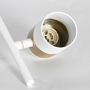 Люстра на штанге Lussole Gilbert LSP-8828 цвет белый-1