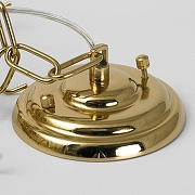 Люстра Lussole Hesperia LSP-8841 цвет плафона/подвески Белый, цвет арматуры Золото-8