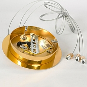 Люстра Lussole Mesa LSP-8850 цвет плафона/подвески Прозрачный, цвет арматуры Золото-7