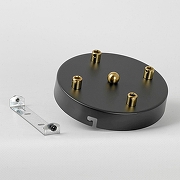 Люстра Lussole LSP-8889 LSP-8892 цвет плафона/подвески Серый, цвет арматуры Бронза, Черный-3