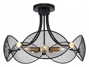 Люстра на штанге Lussole Safford LSP-8896 цвет бронза, черный