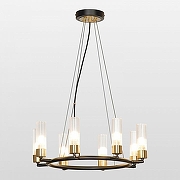 Люстра Lussole Lyon LSP-8906 цвет плафона/подвески Белый, цвет арматуры Бронза, Черный-1