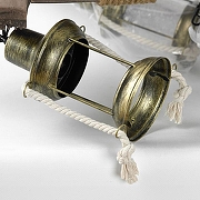 Люстра Lussole MIDLAND LSP-8980 цвет плафона/подвески Прозрачный, цвет арматуры Коричневый, Черный-2