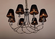 Люстра Abrasax Anke MA03886C-008 цвет плафона/подвески Черный, цвет арматуры Хром-4