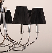 Люстра Abrasax Anke MA03886C-008 цвет плафона/подвески Черный, цвет арматуры Хром-6
