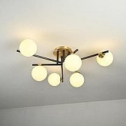 Люстра Imperiumloft MARYON maryon01 цвет плафона/подвески Белый, цвет арматуры Латунь, Черный-2