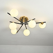 Люстра Imperiumloft MARYON maryon01 цвет плафона/подвески Белый, цвет арматуры Латунь, Черный-4