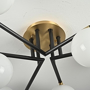 Люстра Imperiumloft MARYON maryon01 цвет плафона/подвески Белый, цвет арматуры Латунь, Черный-8